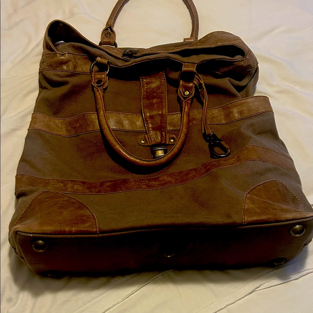 Brown Leather Tote Bag Ecote
